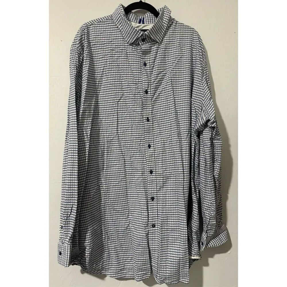 Robert Graham blue design 4XLT long sleeve